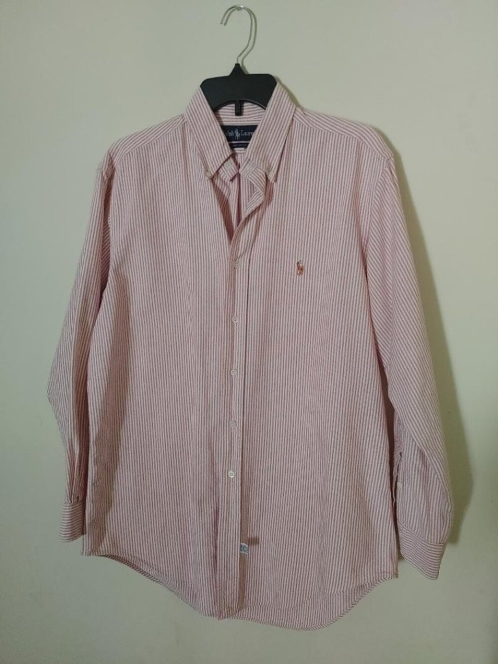 Vintage Ralph Lauren Polo Mens Long Sleeved Button Front Size 16/33 Shirt